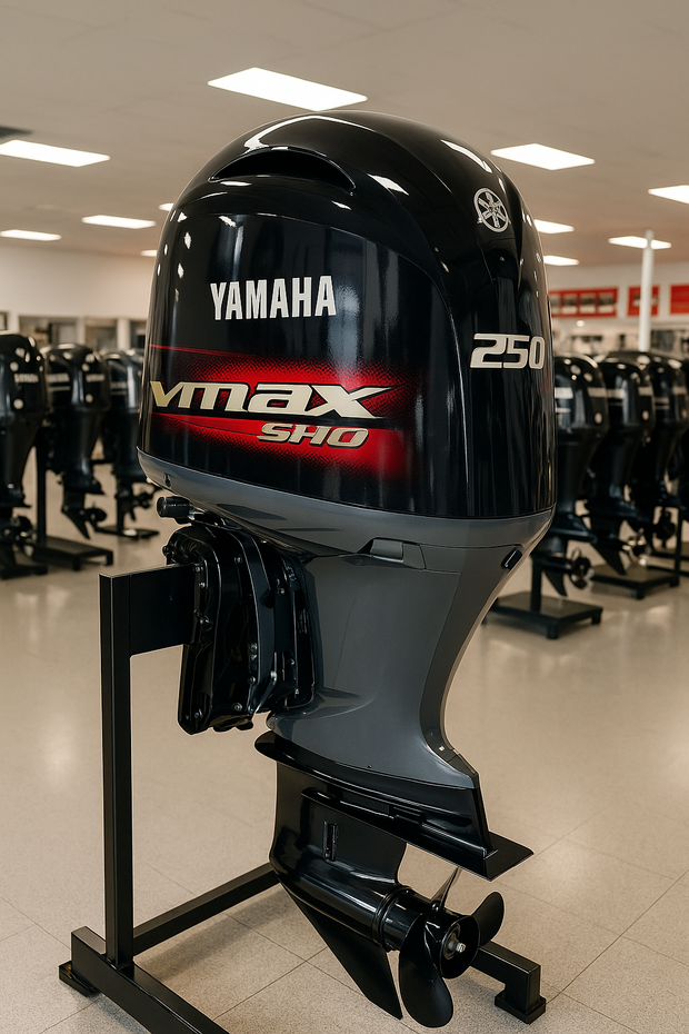 Image of Yamaha 250 HP Outboard – V6, 4.2L, EFI, 25” Shaft, Electronic Controls, 4-Stroke, Brand New | V MAX SHO 250