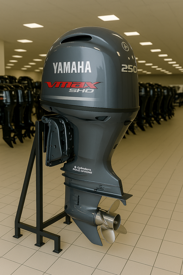 Image of Yamaha 250 HP Outboard – V6, 4.2L, EFI, 25” Shaft, Electronic Controls, 4-Stroke, Brand New | V MAX SHO 250