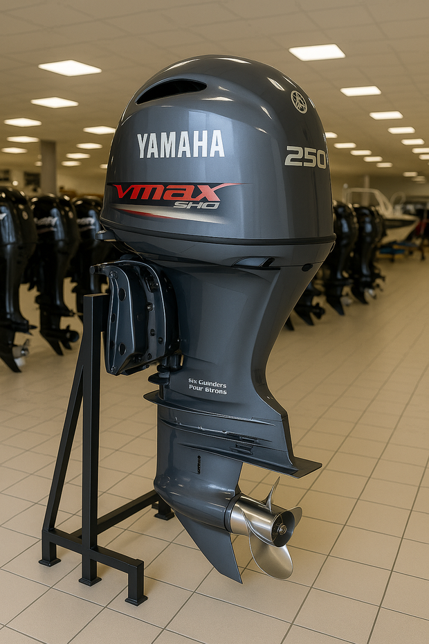 Image of Yamaha 250 HP Outboard – V6, 4.2L, EFI, 25” Shaft, Electronic Controls, 4-Stroke, Brand New | V MAX SHO 250