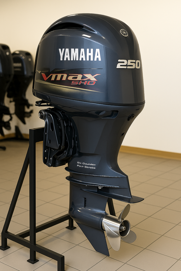 Image of Yamaha 250 HP Outboard – V6, 4.2L, EFI, 25” Shaft, Electronic Controls, 4-Stroke, Brand New | V MAX SHO 250